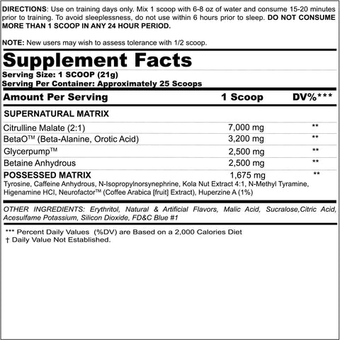 Image of BZRK High Potency Pre-Workout