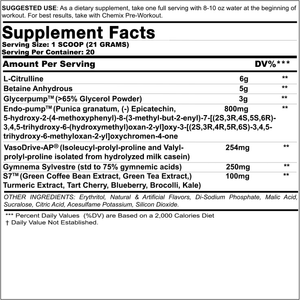 CHEMIX- KING OF PUMPS (SCIENCE BASED PUMP FORMULA BY THE GUERRILLA CHEMIST)